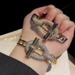 Жорсткий браслет з великим ланцюговим елементом срібло2