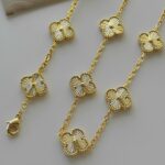 Підвіс з конюшинами Van Cleef з металевою серцевиною золото2