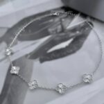 Підвіс з конюшинами Van Cleef з металевими серцевинами срібло1