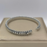 Жорсткий браслет Cartier Clash з рухливими елементами срібло, застібка