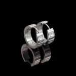 Класичні сережки Cartier з логотипом срібло1