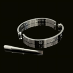 Класичний жорсткий браслет Cartier з викруткою срібло, застібка