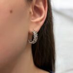 Сережки Cartier Clash з рухливими елементами у сріблі 2