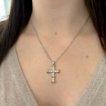Підвіс Tiffany у вигляді хрестика срібло