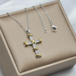 Підвіс Tiffany у вигляді хрестика срібло застібка