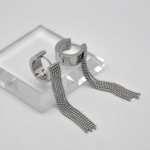 Довгі сережки з кульковими підвісками срібло