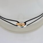 Нитковий браслет Cartier з логотипом чорний