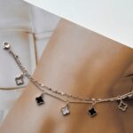 Подвійний браслет Van Cleef на ніжку золото