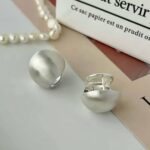 Круглі сережки у вигляді перлин срібло