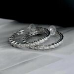 Великі сережки-кільця BVLGARI у вигляді змії срібло2