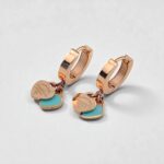 Мінімалістичні сережки Tiffany з двомя серцями золото2