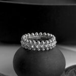 Каблучка Cartier Clash з логотипом срібло