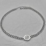 Масивне двостороннє кольє BVLGARI срібло білий