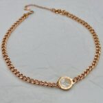 Масивне двостороннє кольє BVLGARI золото білий