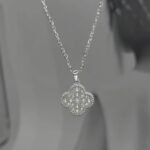 Ланцюговий підвіс Van Cleef у камінні срібло