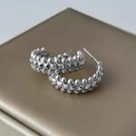 Сережки Cartier Clash з логотипом срібло