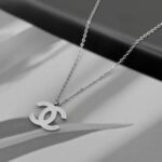 Класичний ланцюжок с підвіскою Chanel срібло
