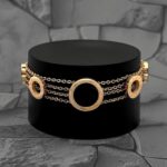 Браслет BVLGARI з ланцюжками та логотипом золото
