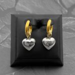 Сережки у вигляді сердець Balenciaga