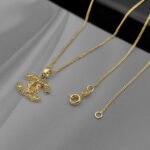 Підвіс Chanel з камінням золото з камінням застібка