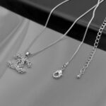 Підвіс Chanel з камінням срібло застібка