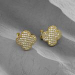 Сережки Van Cleef у камінні з італійською застібкою