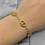 Мінімалістичний ланцюговий браслет Hermes на руці
