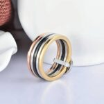 Багатокольорова каблучка з елементом у вигляді дерева3